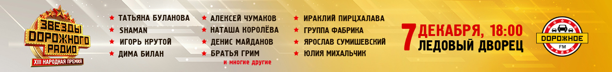 XIII церемония вручения Народной премии «Звёзды Дорожного радио»